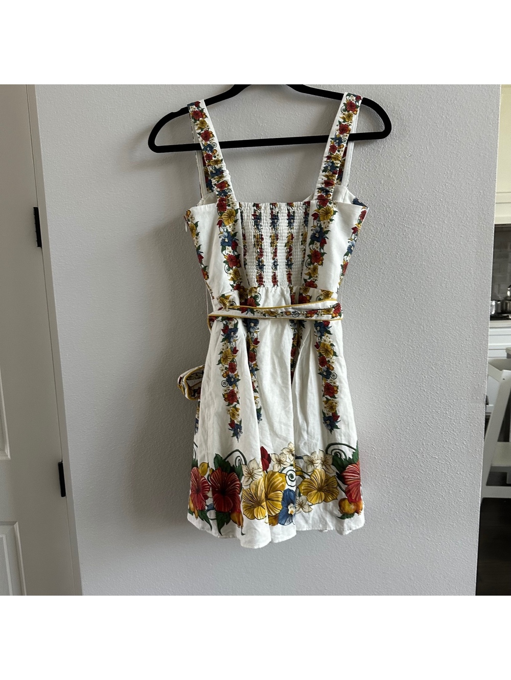 FARM Rio off-white tropi belted mini dress Size Small - Picture 5 of 7